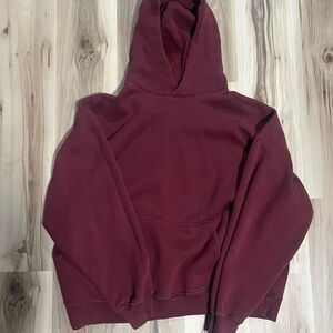 Abercrombie & Fitch Soft Essential Hoodie in Maroon / Red